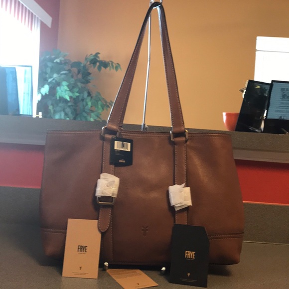 frye lily leather tote